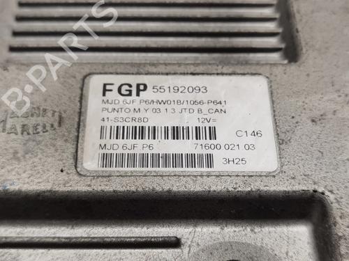 Engine control unit (ECU) FIAT PUNTO (188_) 1.3 JTD 16V | BP19655297M57 