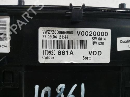 Instrument cluster VW TOURAN (1T1, 1T2) 1.9 TDI | BP8470102C47 