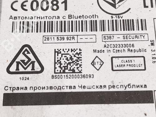 Radio RENAULT MEGANE III Hatchback (BZ0/1_, B3_) 1.2 TCe (BZ2B, BZ11) | BP31353972E6