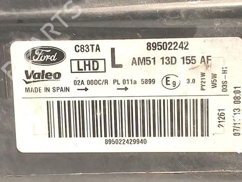 Left headlight FORD C-MAX II (DXA/CB7, DXA/CEU) 1.0 EcoBoost | BP30177623C28 