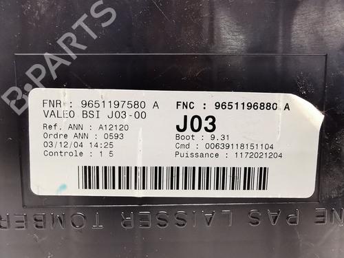 Fuse box PEUGEOT 307 SW (3H) 1.6 HDI 110 | BP27377058E1 