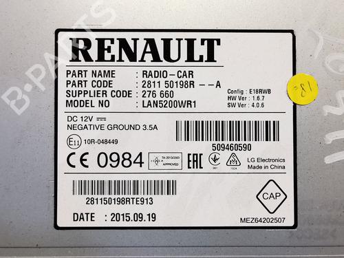 Radio RENAULT CAPTUR I (J5_, H5_) 1.5 dCi 90 (J5N4, J5M5, J5MW, J5M6, J5AL, J5AJ) | BP28294866E6 