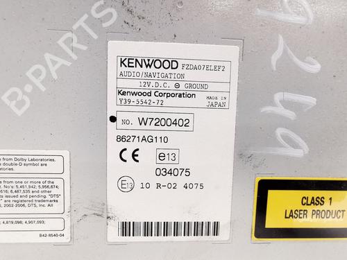 Radio SUBARU LEGACY V (BM) 2.0 D AWD (BMD) | BP27677112E6 