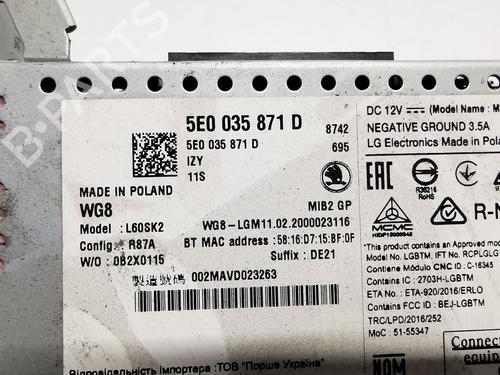 Radio SKODA OCTAVIA III Combi (5E5, 5E6) 2.0 TDI | BP26565856E6 