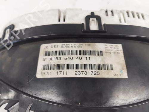 Instrument cluster MERCEDES-BENZ M-CLASS (W163)  | BP15590734C47 