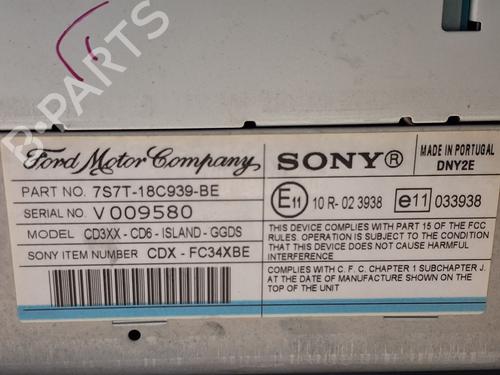 Radio FORD MONDEO IV (BA7) 2.0 TDCi | BP29944823E6