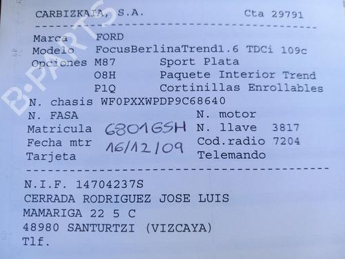 Bilradio FORD FOCUS II (DA_, HCP, DP) 1.6 TDCi | BP30052773E6