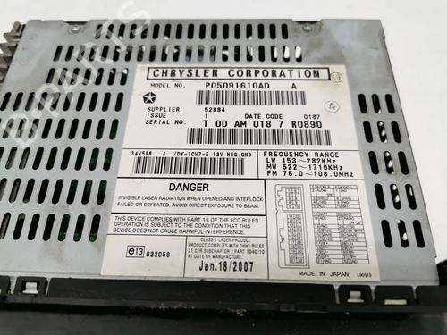 Radio CHRYSLER VOYAGER IV (RG, RS)  | BP9052235E6 