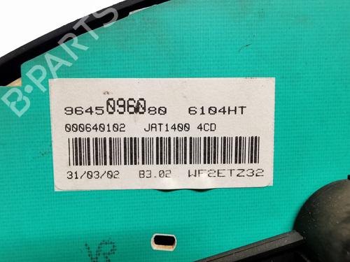 Instrument cluster PEUGEOT 206 Hatchback (2A/C) 1.4 i | BP25255219C47 