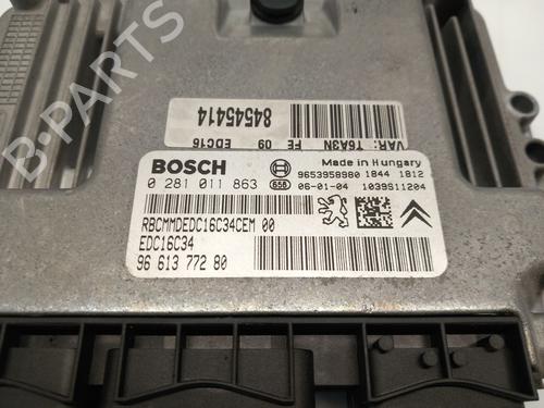 Engine control unit (ECU) PEUGEOT 307 (3A/C) 1.6 HDi | BP36378241M57 - Image 2