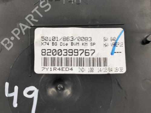 Instrument cluster RENAULT LAGUNA II (BG0/1_)  | BP12845022C47 