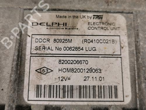 Engine control unit (ECU) RENAULT CLIO II (BB_, CB_)  | BP16938355M57 