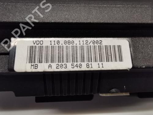 Instrument cluster MERCEDES-BENZ C-CLASS Coupe (CL203) C 200 Kompressor (203.745) | BP26959133C47 