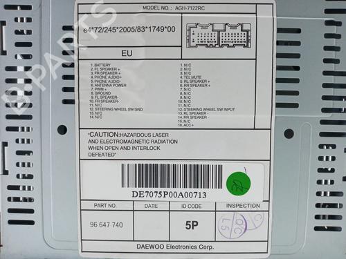 Radio CHEVROLET CAPTIVA (C100, C140) 2.0 D 4WD | BP9056424E6 