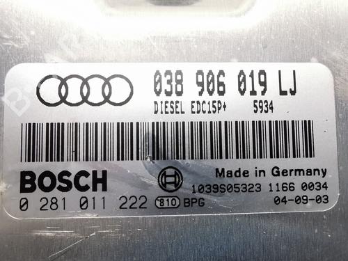 Engine control unit (ECU) AUDI A4 B6 (8E2) 1.9 TDI | BP36376338M57 - Image 2