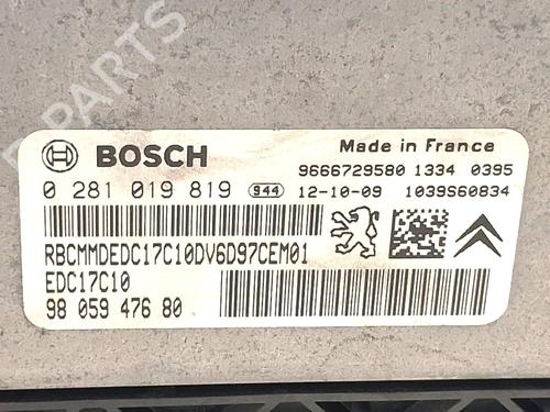 Engine control unit (ECU) CITROËN C-ELYSEE (DD_) 1.6 HDI 92 | BP30149724M57 