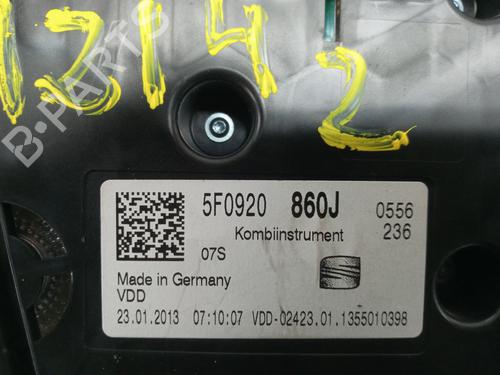 Instrument cluster SEAT LEON (5F1)  | BP8474872C47 