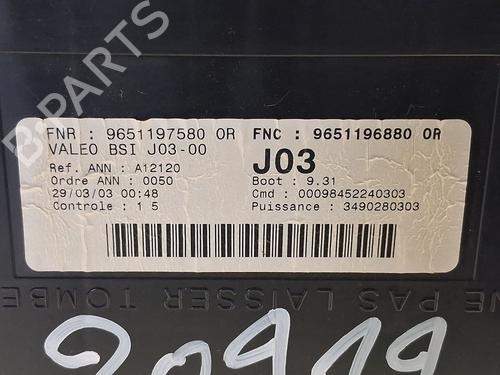 Fuse box CITROËN C5 I (DC_) 2.0 HDi (DCRHZB, DCRHZE) | BP29591502E1 