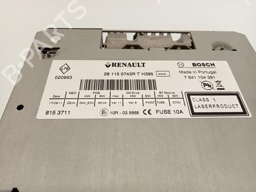 Radio RENAULT MEGANE III Hatchback (BZ0/1_, B3_)  | BP24927508E6 