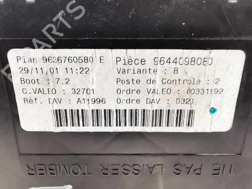 Fuse box PEUGEOT 307 (3A/C) 1.6 16V | BP29526100E1