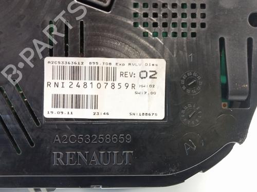 Instrument cluster RENAULT MEGANE III Hatchback (BZ0/1_, B3_)  | BP24927505C47 