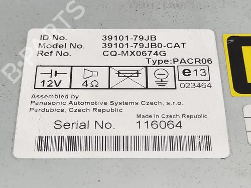 Radio SUZUKI SX4 (EY, GY)  | BP14931589E6 