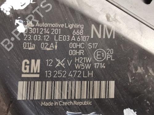 Left headlight OPEL ZAFIRA / ZAFIRA FAMILY B (A05) 1.7 CDTI (M75) | BP28132853C28 