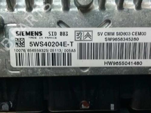 Engine control unit (ECU) PEUGEOT 407 (6D_) 2.0 (6DRFNB, 6DRFNE) | BP15414933M57 
