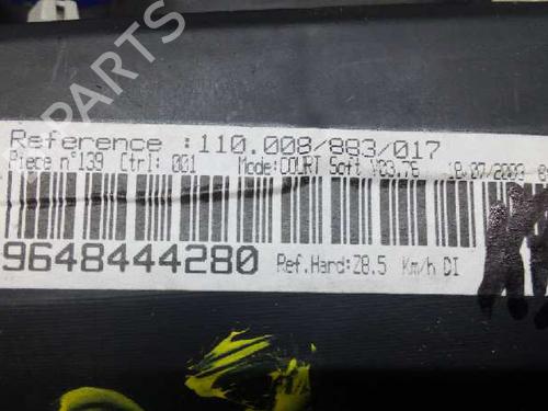Instrument cluster PEUGEOT 607 (9D, 9U) 2.2 HDi | BP8435891C47 