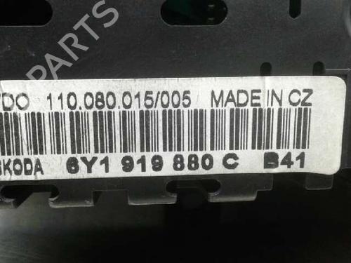 Instrument cluster SKODA FABIA I Saloon (6Y3) 1.4 | BP8452060C47 