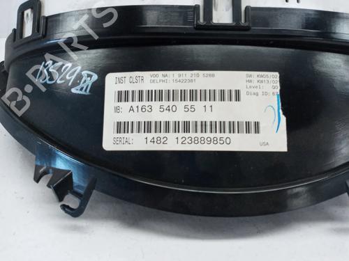 Instrument cluster MERCEDES-BENZ M-CLASS (W163)  | BP9074545C47 