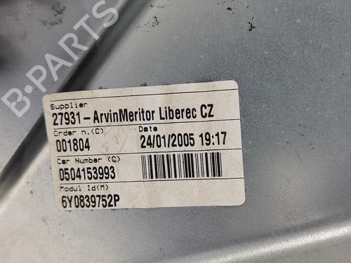 Rear right window mechanism SKODA FABIA I (6Y2)  | BP21842896C25 