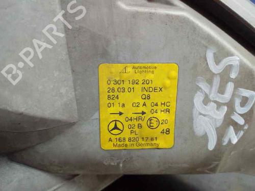 Left headlight MERCEDES-BENZ A-CLASS (W168) A 140 (168.031, 168.131) | BP8451685C28 