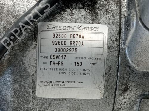 AC compressor NISSAN QASHQAI I (J10, NJ10)  | BP28317190M34 