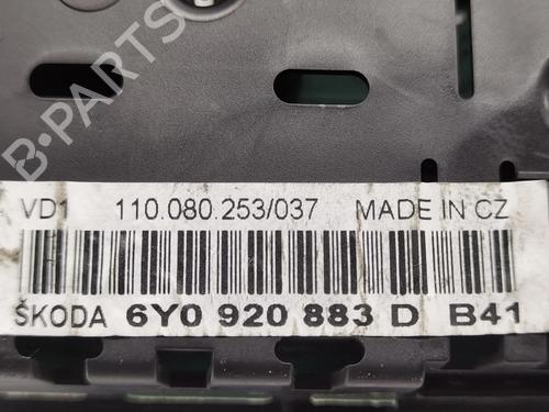 Instrument cluster SKODA FABIA I Combi (6Y5) 1.9 TDI | BP16832164C47 