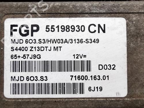 Engine control unit (ECU) OPEL CORSA D (S07) 1.3 CDTI (L08, L68) | BP33739547M57 - Image 4