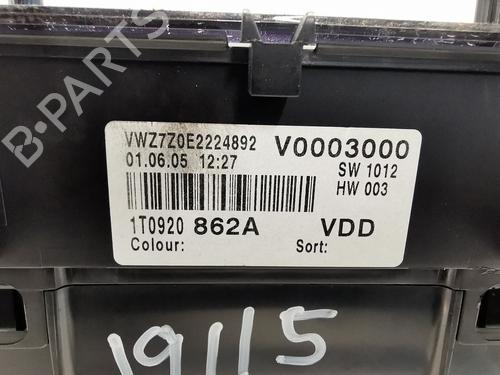 Instrument cluster VW TOURAN (1T1, 1T2) 1.9 TDI | BP22762322C47 
