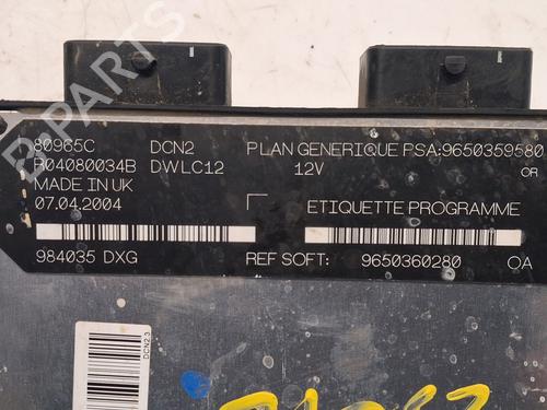 Engine control unit (ECU) PEUGEOT PARTNER MPV (5_, G_) 1.9 D | BP38752791M57 - Image 4