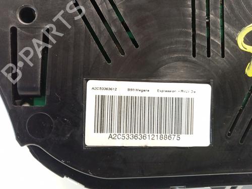 Instrument cluster RENAULT MEGANE III Hatchback (BZ0/1_, B3_)  | BP24927505C47 