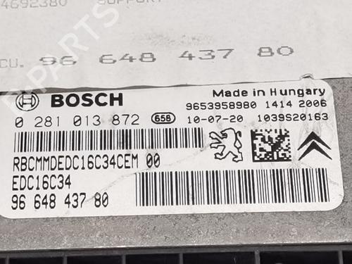 Engine control unit (ECU) CITROËN C4 I (LC_) 1.6 HDi | BP38710477M57 - Image 2