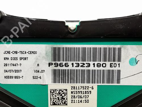 Instrument cluster PEUGEOT 307 (3A/C) 1.6 HDi 110 | BP25404139C47 
