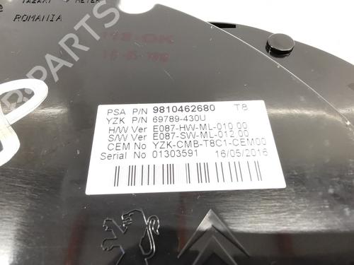 Instrument cluster PEUGEOT 3008 II SUV (MC_, MR_, MJ_, M4_) 1.2 THP/ PureTech 130 (MRHNSM, MRHNSU, MRHNSJ, MRHNYW,... | BP29747898C47 