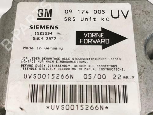 Kollisjonspute styreenhet OPEL ZAFIRA A MPV (T98)  | BP17987672M53 