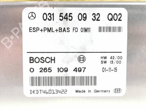 Control unit MERCEDES-BENZ S-CLASS (W220)  | BP11808858M11 