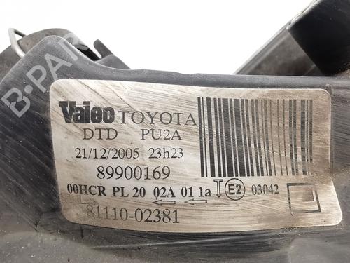 Right headlight TOYOTA COROLLA (_E12_) 2.0 D-4D (CDE120R, CDE120L_) | BP28180150C29 