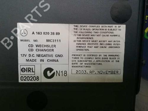 Radio MERCEDES-BENZ M-CLASS (W163) ML 400 CDI (163.128) | BP11873494E6 