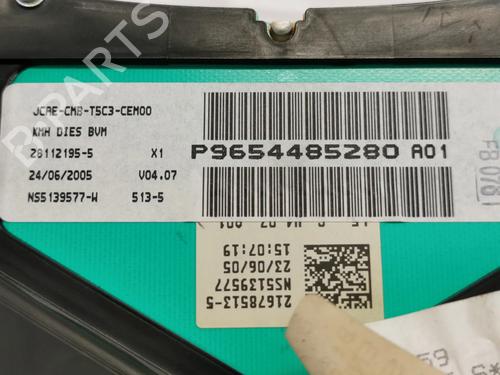 Instrument cluster PEUGEOT 307 SW (3H)  | BP17653110C47 