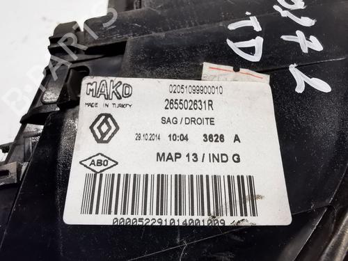 Right taillight RENAULT CLIO IV (BH_) 0.9 TCe 90 (BHNF, BHMA, BHMH, BHJK, BHJR) | BP27241438C35 