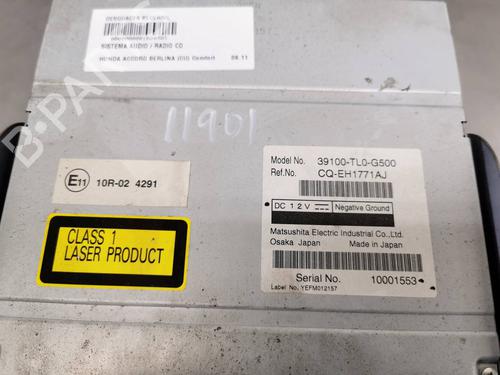 Radio HONDA ACCORD VIII (CU) 2.2 i-DTEC (CU3) | BP8474667E6 