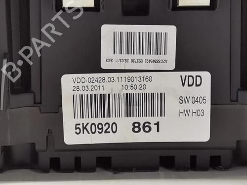 Instrument cluster VW GOLF V (1K1) 1.4 16V | BP13577980C47 